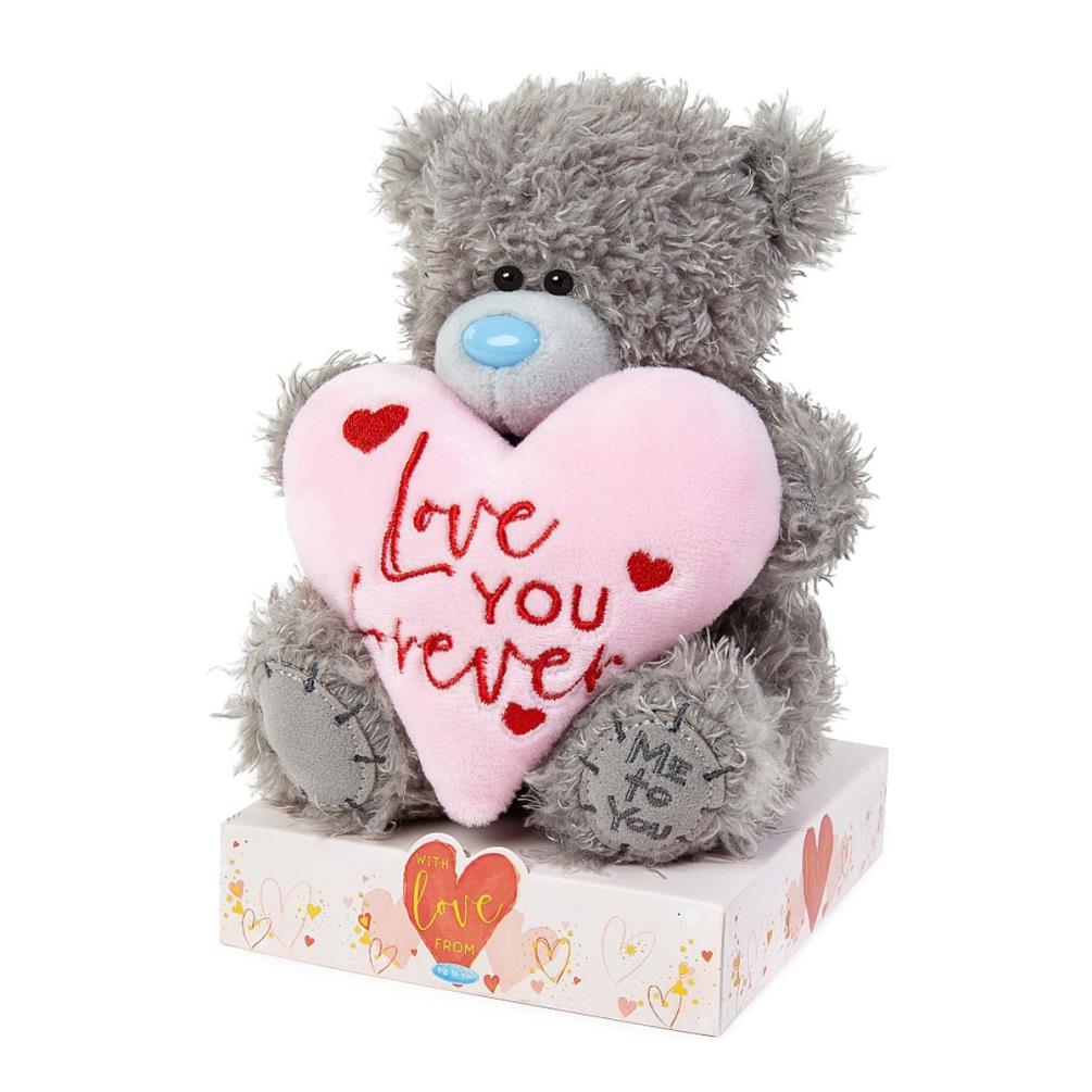7" Love You Forever Padded Heart Me to You Bear Extra Image 2